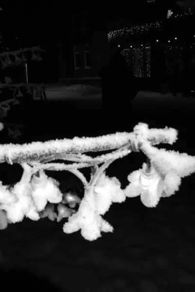 Çardak salıncak ve neon figürler parkta.