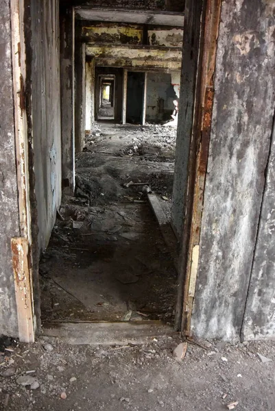 러시아 북부 주민들의 예전 거주지였던 버려진 건축 현장 — 스톡 사진