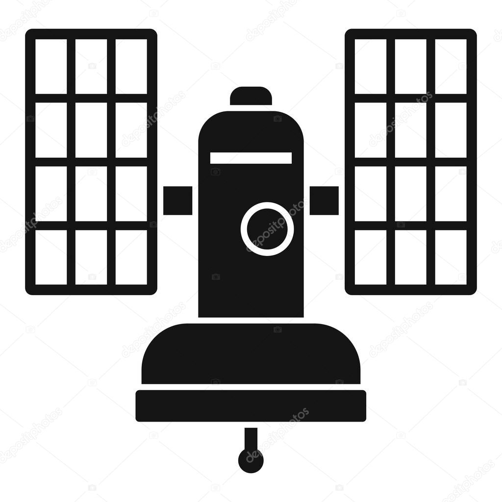 Connection satellite icon, simple style
