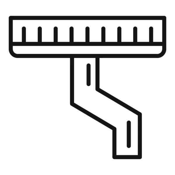 Abdeckrinnen-Symbol, Umrissstil — Stockvektor