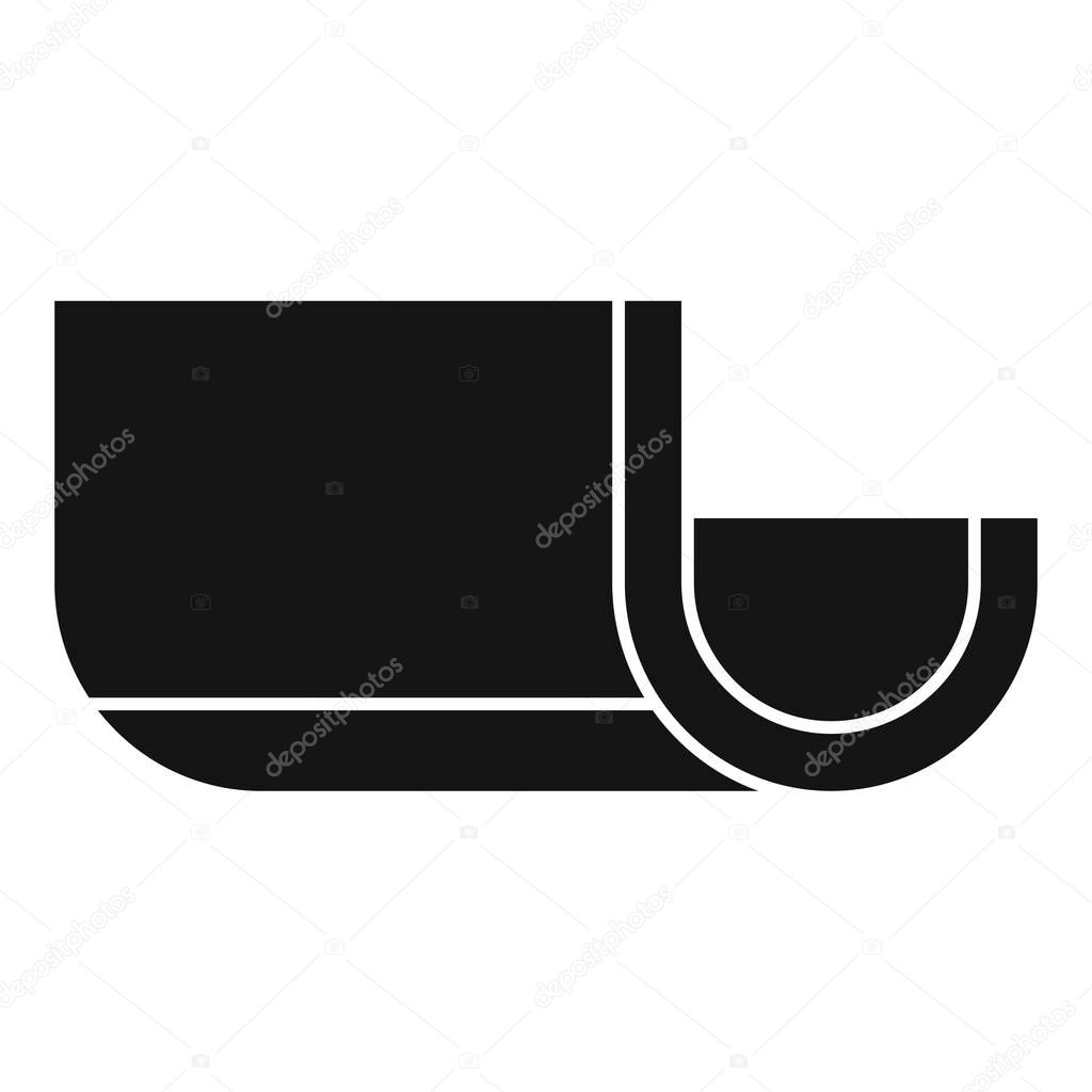 Clean gutter icon, simple style
