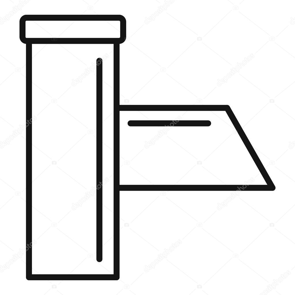 Clean gutter icon, outline style