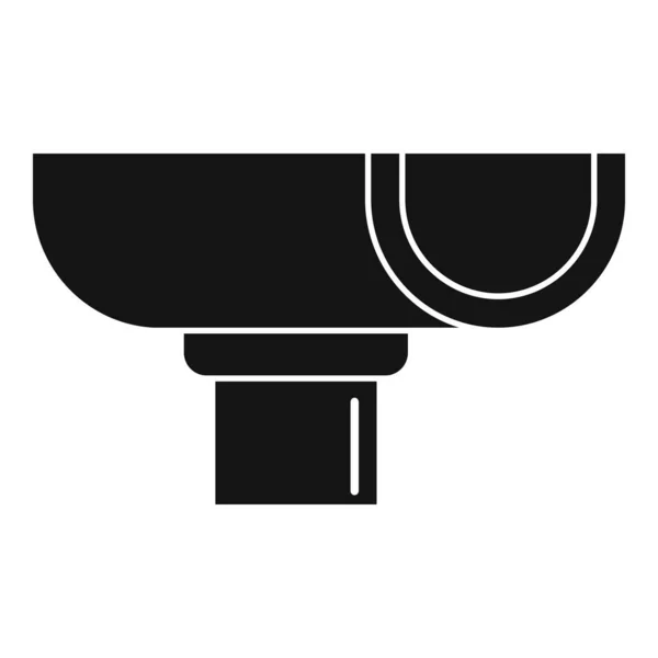 Icono de canal de hierro, estilo simple — Vector de stock