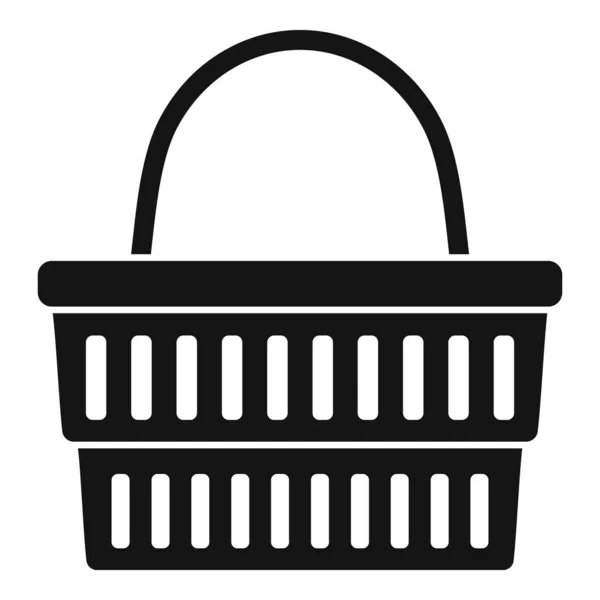 Icono de cesta de la tienda de clientes, estilo simple — Archivo Imágenes Vectoriales