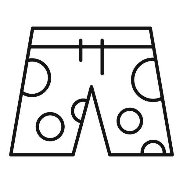 Strandhosen-Symbol, Outline-Stil — Stockvektor