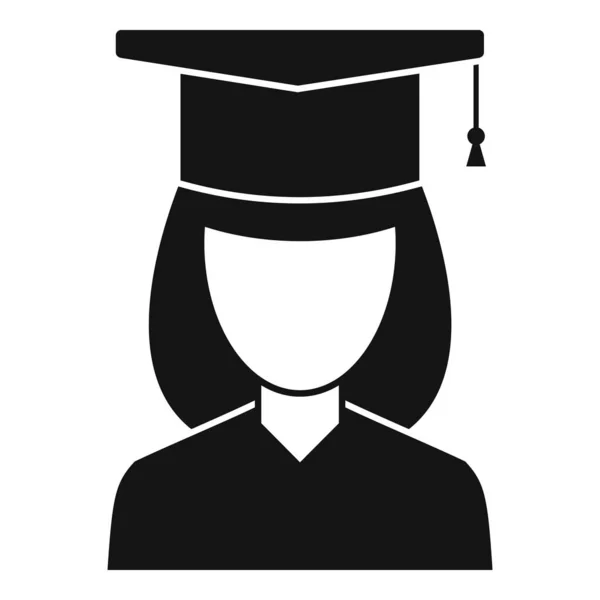 Internship graduated icon, simple style — Stockový vektor