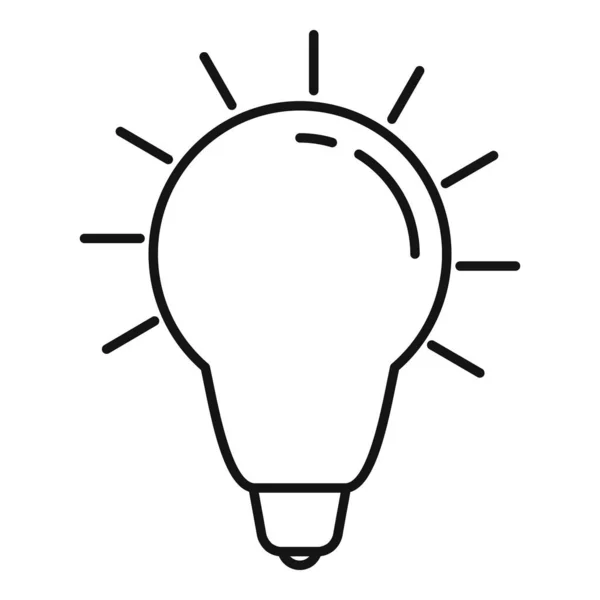 Newton idé glödlampa ikon, skissera stil — Stock vektor