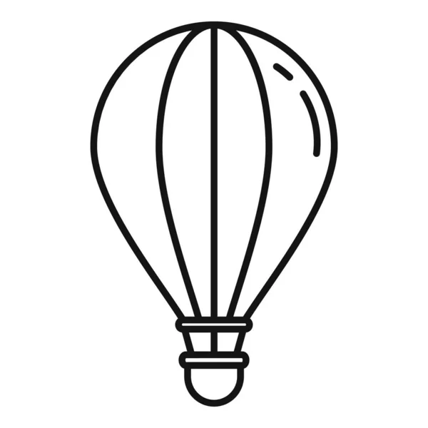 Icône ballon à air français, style contour — Image vectorielle