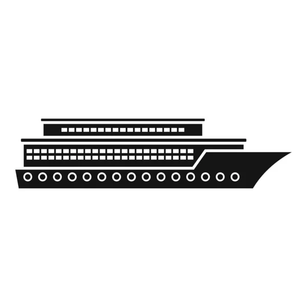 Icône croisière vacances, style simple — Image vectorielle