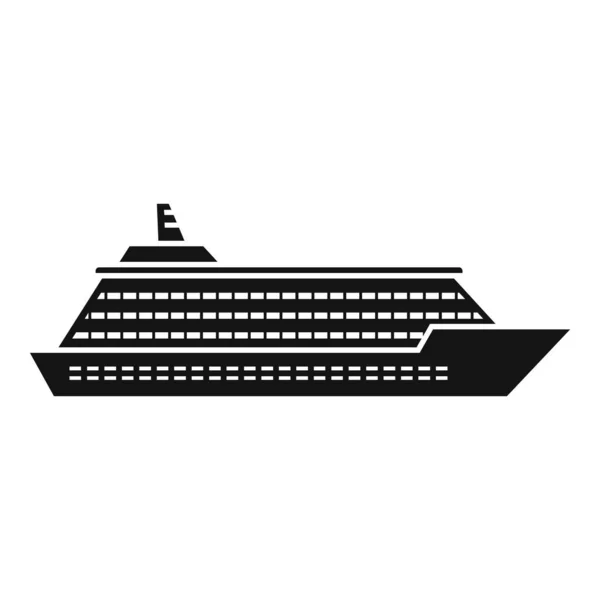 Ocean cruise icoon, eenvoudige stijl — Stockvector