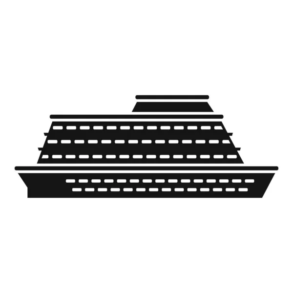 Profitez de croisière icône, style simple — Image vectorielle