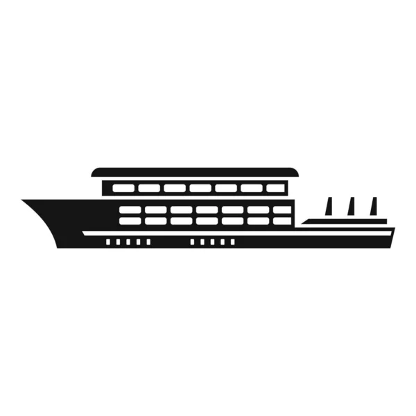 Oude cruise icoon, eenvoudige stijl — Stockvector