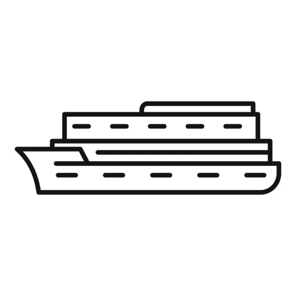 Reise cruise icon, outline style — стоковый вектор