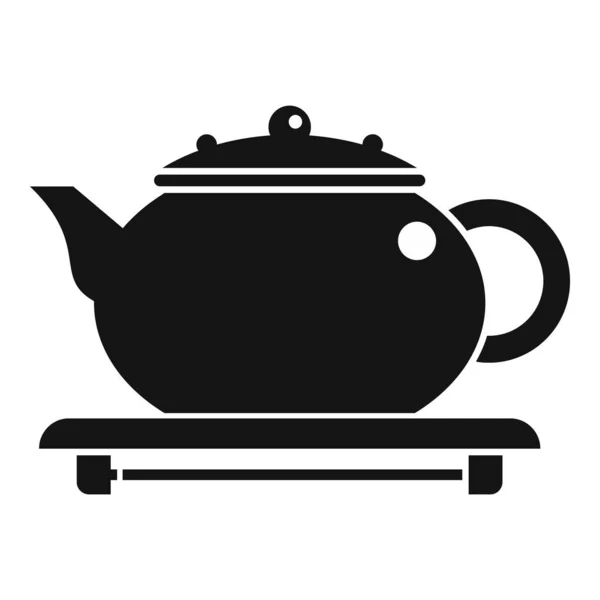 Ikona čajového obřadu, jednoduchý styl — Stockový vektor