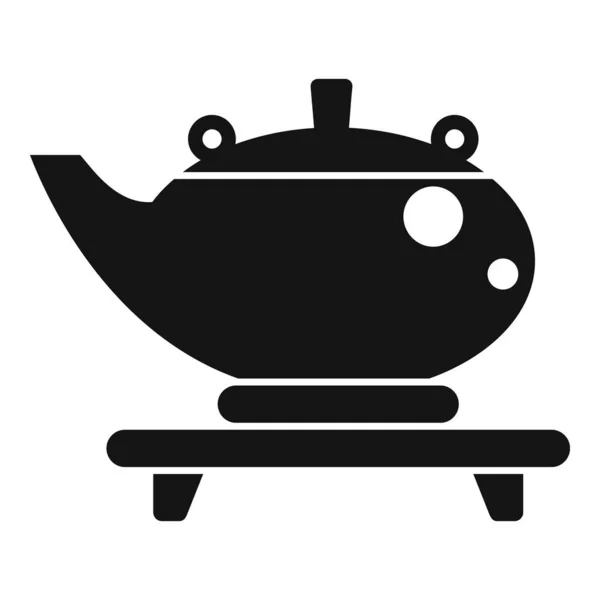 Chinese tea ceremony icon, simple style — Stock Vector