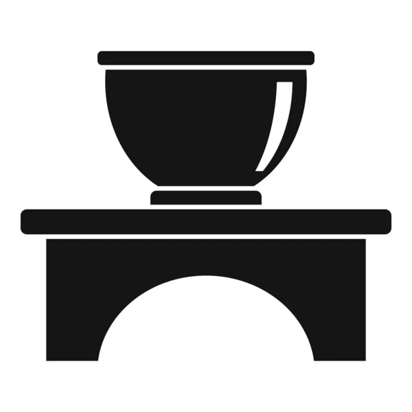 Icono de ceremonia de té gourmet, estilo simple — Vector de stock