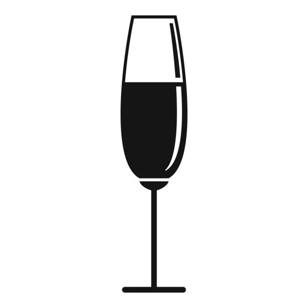 Bocal wine glass εικόνα, απλό στυλ — Διανυσματικό Αρχείο