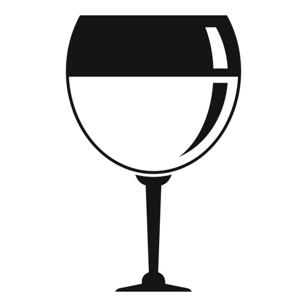 アロマワイングラスのアイコン、シンプルなスタイル — ストックベクタ