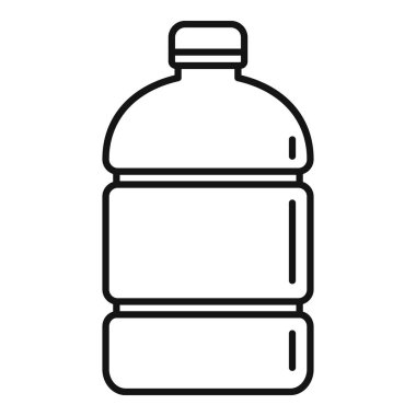 Storage water bottle icon, outline style vector Storage water bottle icon, outline style vector