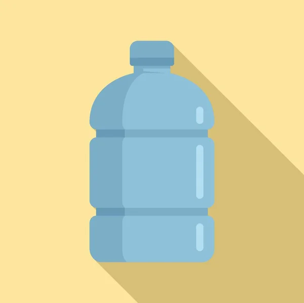 Icona della bottiglia d'acqua di stoccaggio, stile piatto — Vettoriale Stock