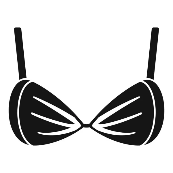 Icône soutien-gorge en dentelle, style simple — Image vectorielle