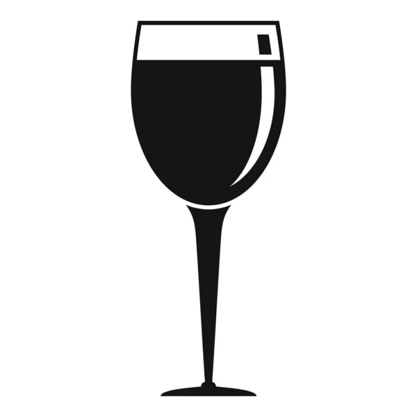 Merlot wineglass图标，简约风格 — 图库矢量图片
