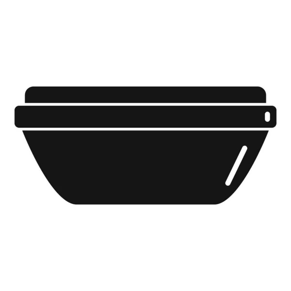 Storage kitchen plate icon, simple style — Stock Vector