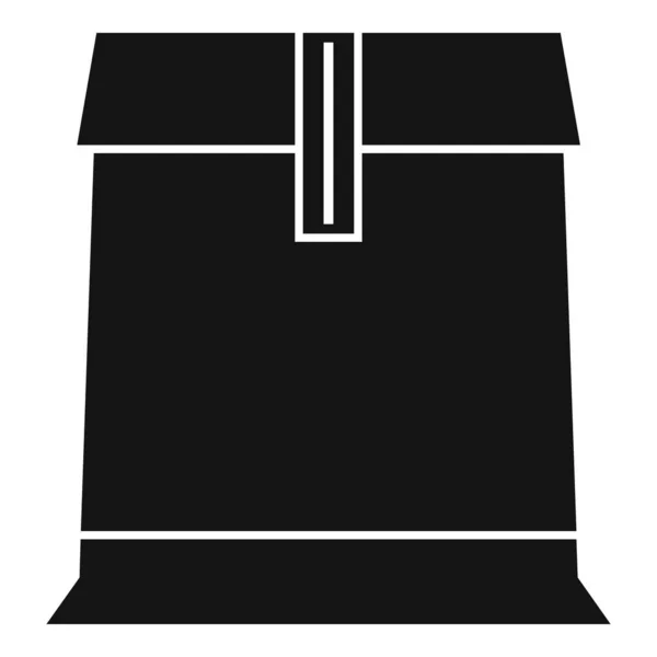Icono de caja de cartón de almacenamiento, estilo simple — Vector de stock