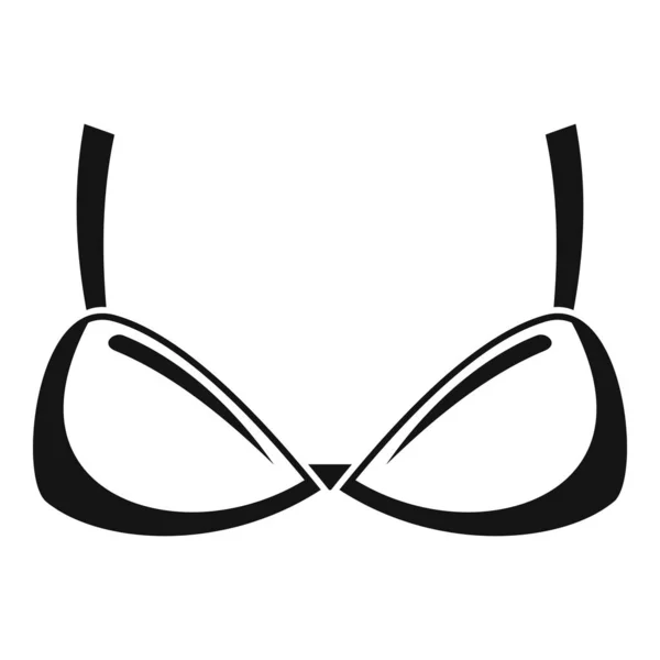 Icona reggiseno tette, stile semplice — Vettoriale Stock