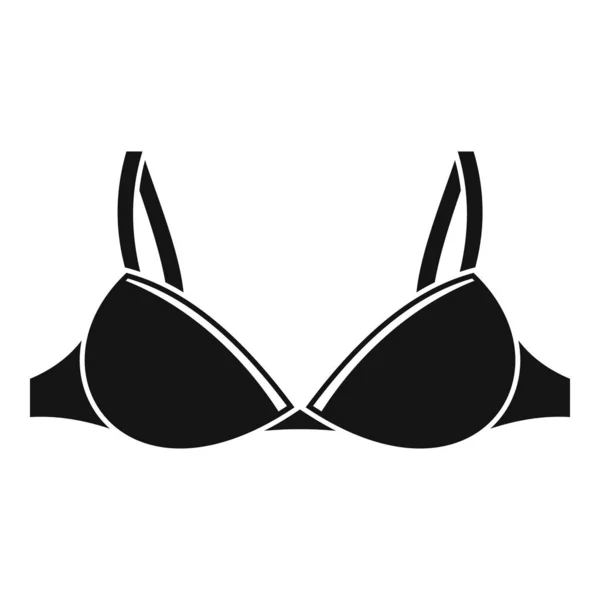 Icône soutien-gorge textile, style simple — Image vectorielle