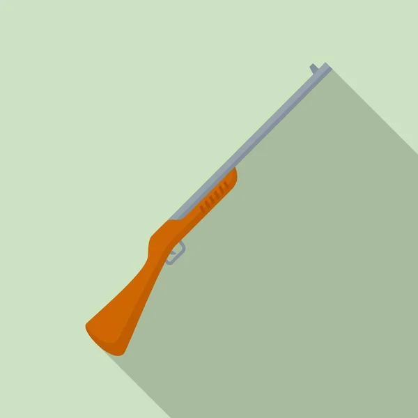 Safari猎枪图标，扁平型 — 图库矢量图片
