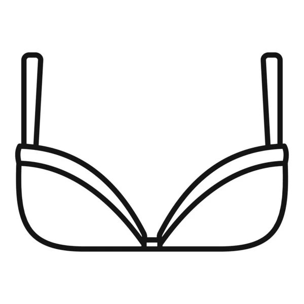 Stile reggiseno icona, stile contorno — Vettoriale Stock