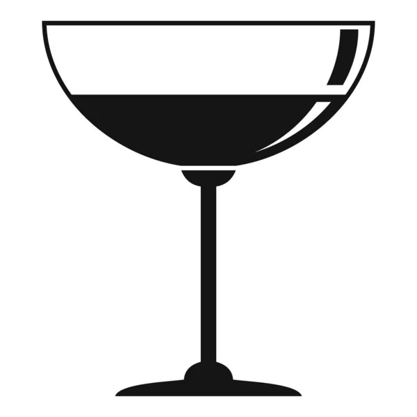 Party wine glass εικονίδιο, απλό στυλ — Διανυσματικό Αρχείο