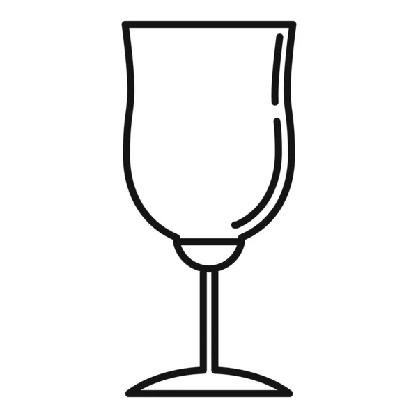 Celebración icono de la copa de vino, el estilo del esquema — Archivo Imágenes Vectoriales