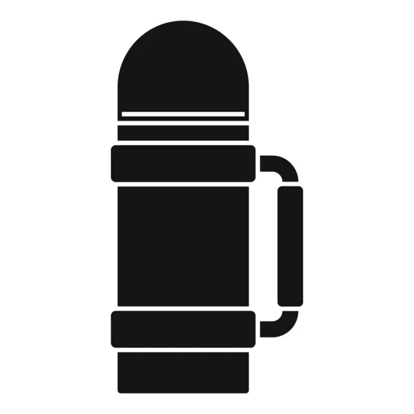 Safari lovecká termoska láhev ikona, jednoduchý styl — Stockový vektor