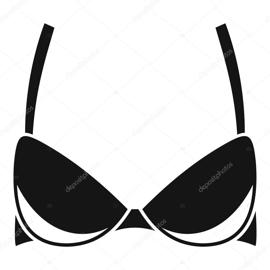 Strapless bra icon, simple style