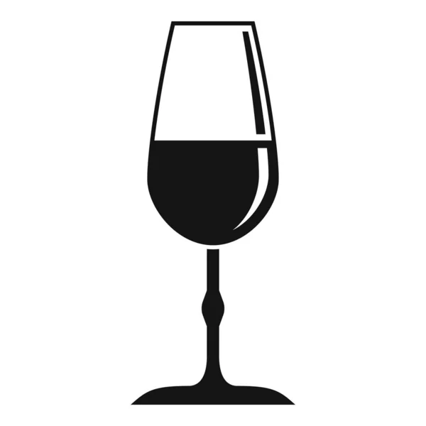 Icono de copa de vino, estilo simple — Vector de stock