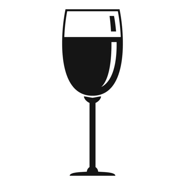 乾杯ワイングラスのアイコン、シンプルなスタイル — ストックベクタ