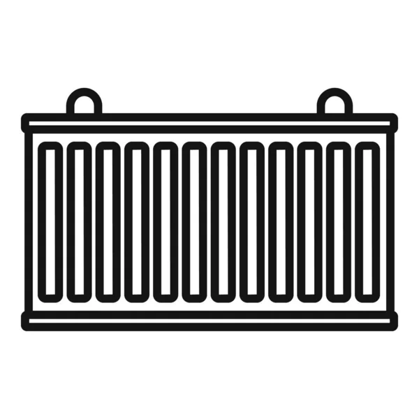 Storage cargo box icon, outline style — Stock Vector