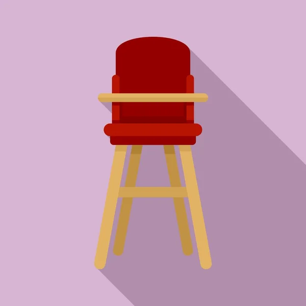 Мебель для кормления кресла икона, плоский стиль — стоковый вектор