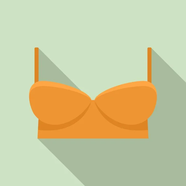 Sexy bra icon, flat style — Stock Vector