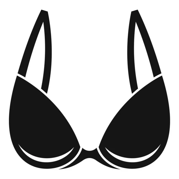 Soutien-gorge femme icône, style simple — Image vectorielle
