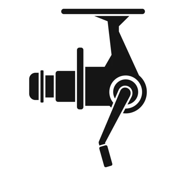 Loisirs icône de bobine de pêche, style simple — Image vectorielle