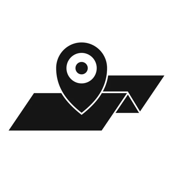 Guide icône de carte de ville, style simple — Image vectorielle