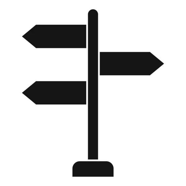Guide skylt ombord ikon, enkel stil — Stock vektor