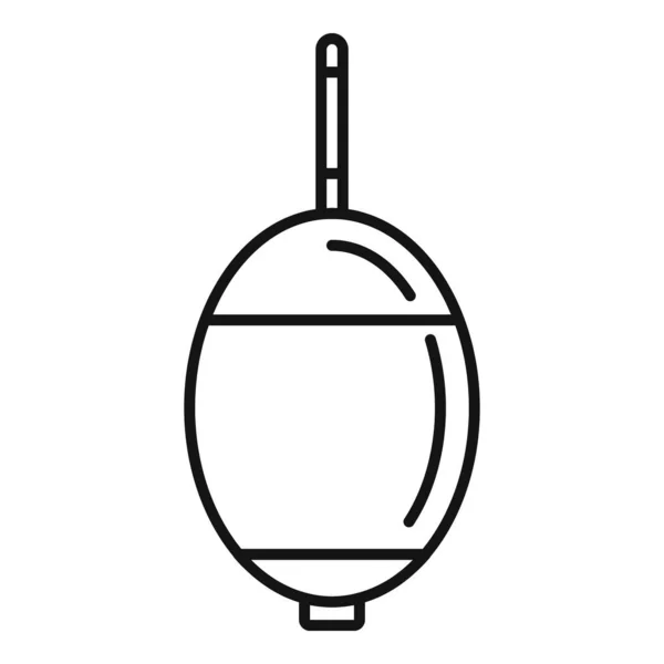 Ícone de lazer Bobber, estilo esboço — Vetor de Stock