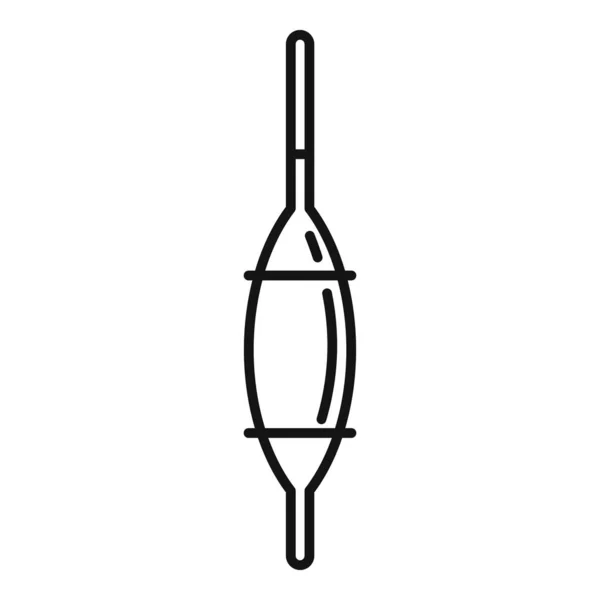 Иконка приманки Bobber, стиль контура — стоковый вектор