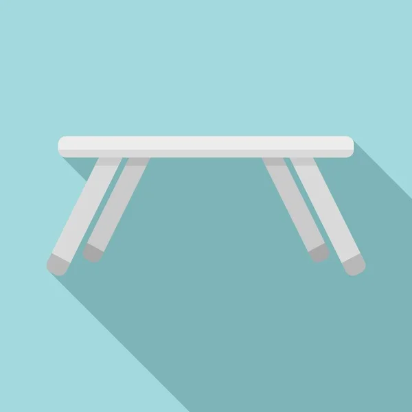 Icône de table pliante pour enfants, style plat — Image vectorielle