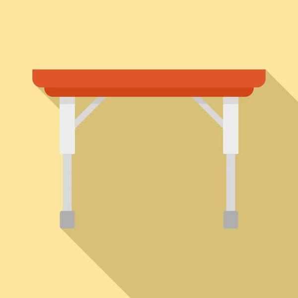 Plegable icono de mesa moderna, estilo plano — Vector de stock