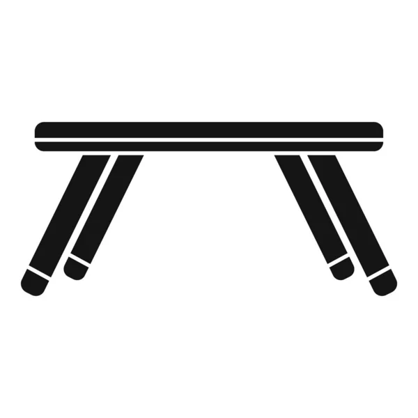 Katlanan çocuk masa simgesi, basit biçim — Stok Vektör